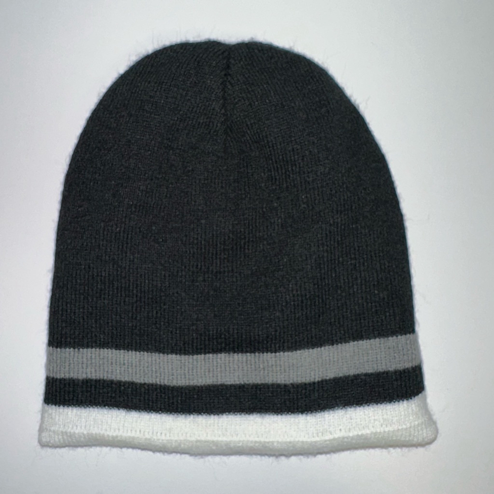 2011 Cap Beanie Hat One Size Gray Reversible Top Drawer Caps - Picture 5 of 7